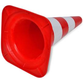 Set 10 conuri reflectorizante semnalizare rutieră, 50 cm, roșu și alb, 5 image