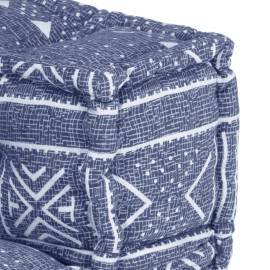 Fotoliu puf modular, indigo, material textil, 7 image