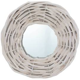 Oglinzi, 3 buc., alb, 15 cm, răchită, 2 image