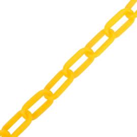 Lanțuri de avertizare, galben ,100 m Ø8 mm, plastic, 2 image