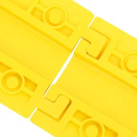 Rampe de protecție cabluri, 4 buc., galben, 100 cm, 5 image