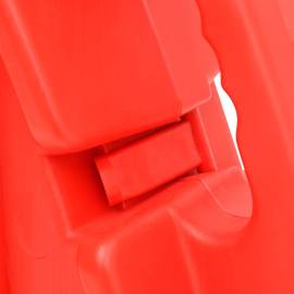 Barieră de trafic pliabilă, roșu, 210x50x105 cm, 2 image