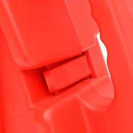Barieră de trafic pliabilă, roșu, 210x50x105 cm, 10 image