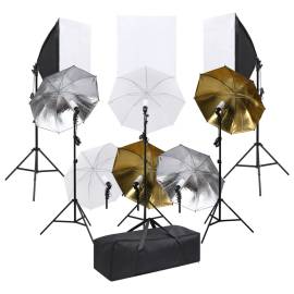 Kit de studio foto cu set de lumini și softbox-uri