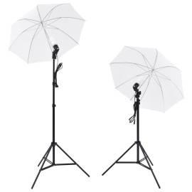 Kit studio foto: 5 fundaluri colorate & 2 umbrele, 4 image