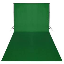 Kit studio foto, fundal verde, 600 x 300 & lumini, 2 image