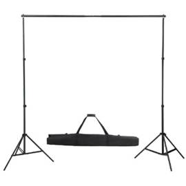 Sistem de suport fundal, 300 x 300 cm, negru, 4 image