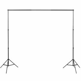 Set studio foto cu 3 fundaluri de bumbac, cadru reglabil, 3x3 m, 2 image
