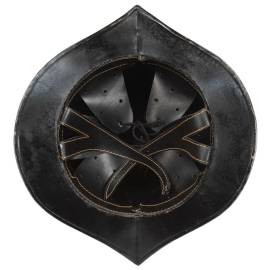 Coif cavaler medieval antic, jocuri cu roluri, argintiu, oțel, 4 image