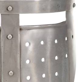 Coif cavaler medieval antic, jocuri pe roluri, argintiu, oțel, 6 image
