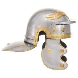 Coif soldat roman aspect antic, jocuri roluri, argintiu, oțel, 3 image