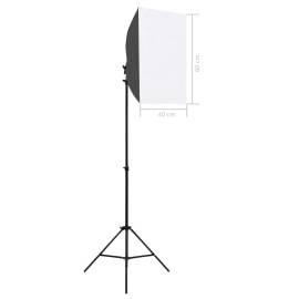 Kit studio foto cu lumini softbox și fundal, 5 image