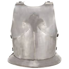 Replică armură cavaler medieval, jocuri roluri, argintiu, oțel, 4 image