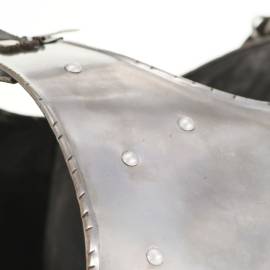 Replică armură cavaler medieval jocuri cu roluri argintiu oțel, 6 image