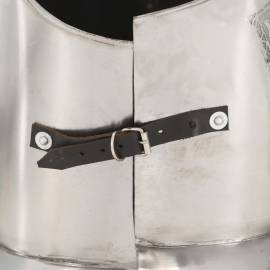 Replică armură cavaler medieval jocuri de rol, argintiu, oțel, 3 image