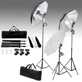 Kit studio foto cu set de lumini și fundal, 2 image