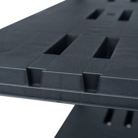 Raft de depozitare, negru, 90 x 40 x 180 cm, plastic, 260 kg, 5 image
