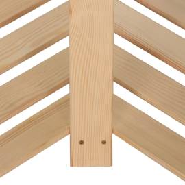 Raft depozitare de colț 5 niveluri, 82,5x82,5x170 cm, lemn pin, 6 image