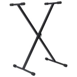 Set suport de claviatură și taburet, negru, 3 image