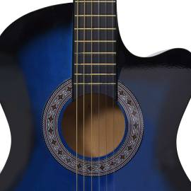 Chitară acustică occidentală, cu 6 corzi, 38", albastru ombre, 5 image