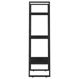 Raft de depozitare, negru, 60x30x105 cm, pal, 6 image