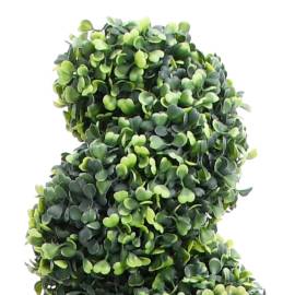 Plantă artificială de cimișir cu ghiveci, verde, 89 cm, spirală, 2 image