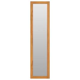 Oglindă de perete cu rafturi, 30x30x120 cm, lemn masiv de tec, 2 image