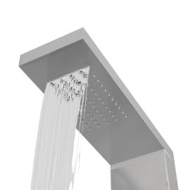 Sistem panou de duș, pătrat, oțel inoxidabil, 4 image