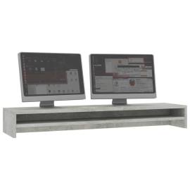 Suport monitor, gri beton, 100 x 24 x 13 cm, pal, 4 image