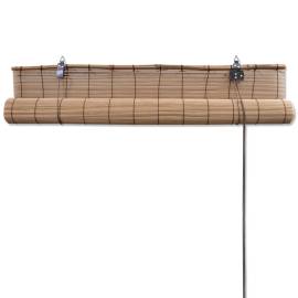 Jaluzele din bambus tip rulou, 2 buc., maro, 100x160 cm, 4 image