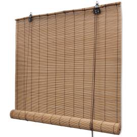 Jaluzele din bambus tip rulou, 2 buc., maro, 150 x 220 cm, 3 image