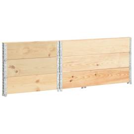 Straturi înălțate, 3 buc., 50 x 100 cm, lemn masiv de pin, 3 image