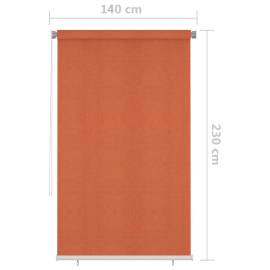 Jaluzea tip rulou de exterior, 140 x 230 cm,portocaliu, 6 image