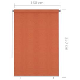 Jaluzea tip rulou de exterior, portocaliu, 160x230 cm, 6 image