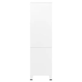 Șifonier, alb, 90x50x180 cm, metal, 5 image