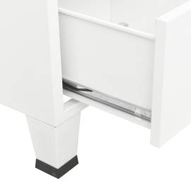 Șifonier, alb, 90x50x180 cm, metal, 9 image