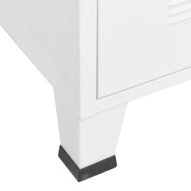 Dulap tv industrial, alb, 105x35x42 cm, metal, 8 image