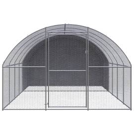 Coteț de găini pentru exterior, 3x4x2 m, oțel zincat, 2 image