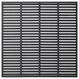Gard tip oblon, gri, 180x180 cm, wpc, 2 image