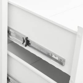 Dulap cu sertare industrial, alb, 78x40x93 cm, metal, 8 image