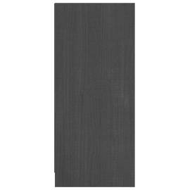 Servantă, gri, 70x33x76 cm, lemn de pin, 7 image