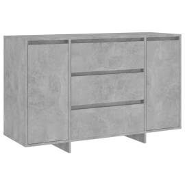 Servantă cu 3 sertare, gri beton, 120x41x75 cm, pal, 2 image