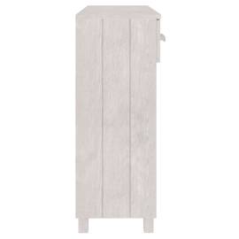 Măsuţă consolă, alb, 90x35x90 cm, lemn masiv de pin, 6 image