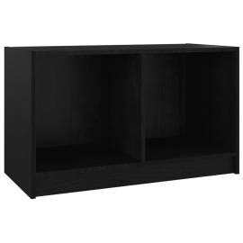 Comodă tv, negru, 70x33x42 cm, lemn masiv de pin, 2 image