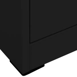 Fișet, negru, 46x62x102,5 cm, oțel, 7 image
