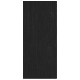 Servantă, negru, 70x33x76 cm, lemn de pin, 7 image