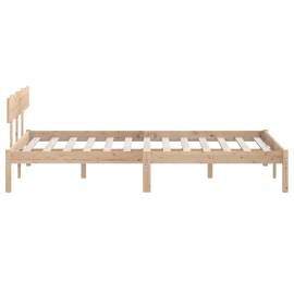 Cadru de pat, 160x200 cm, lemn masiv de pin, 5 image