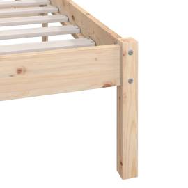 Cadru de pat, 160x200 cm, lemn masiv de pin, 7 image
