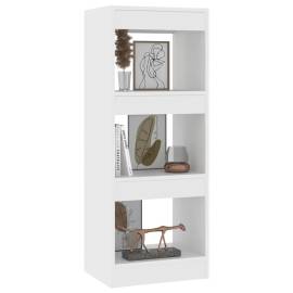 Bibliotecă/separator cameră, alb, 40x30x103 cm, pal, 4 image