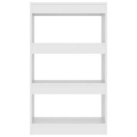 Bibliotecă/separator cameră, alb, 60x30x103 cm, pal, 5 image